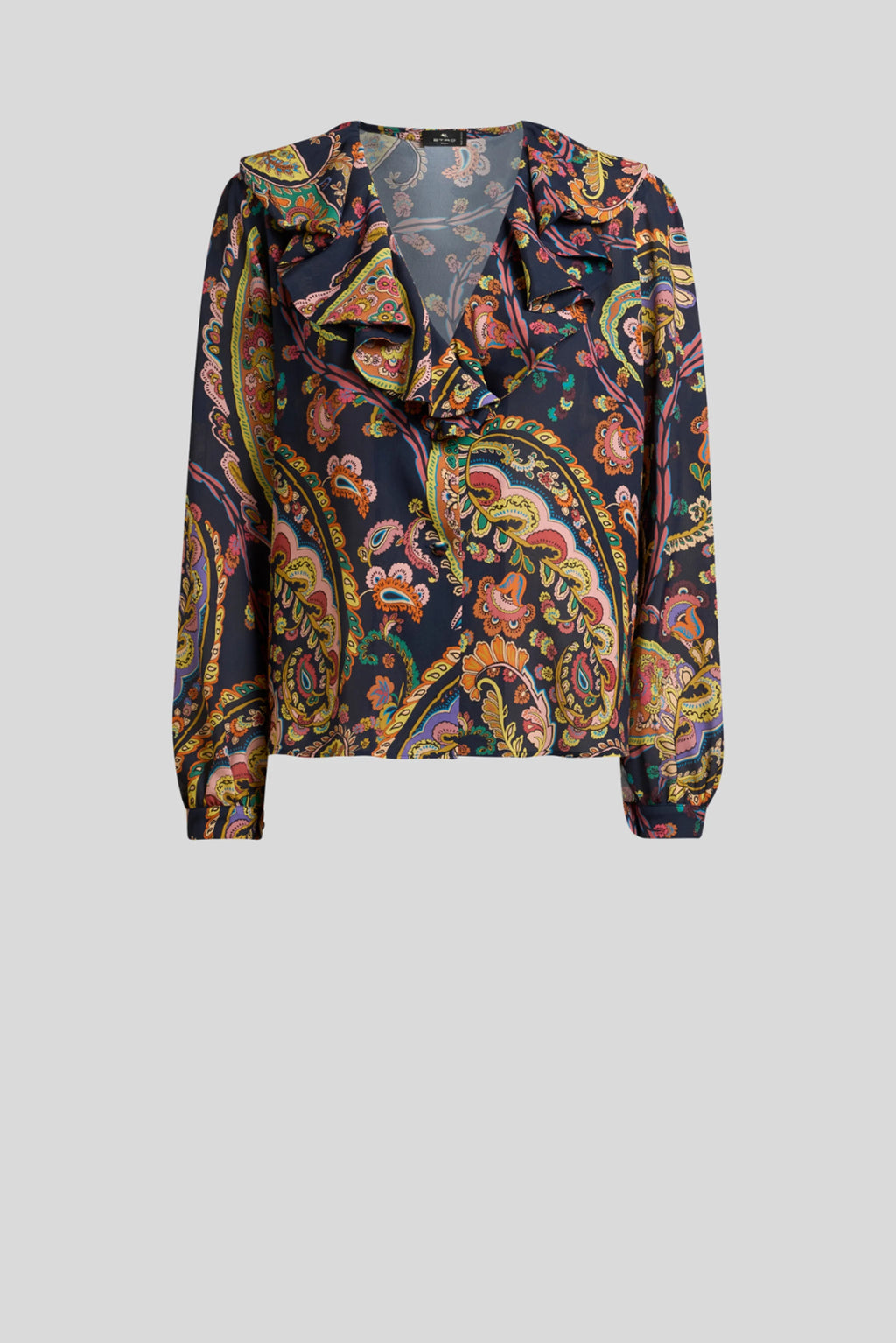 Paisley Ruffle Blouse