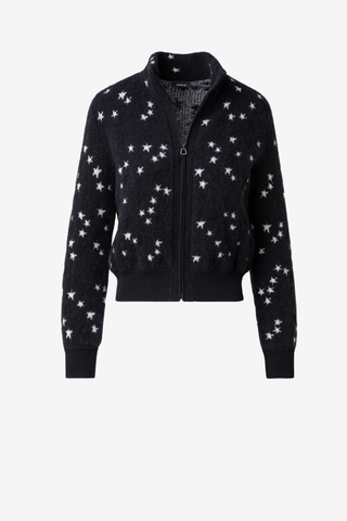 Cardigan with Stars Pattern