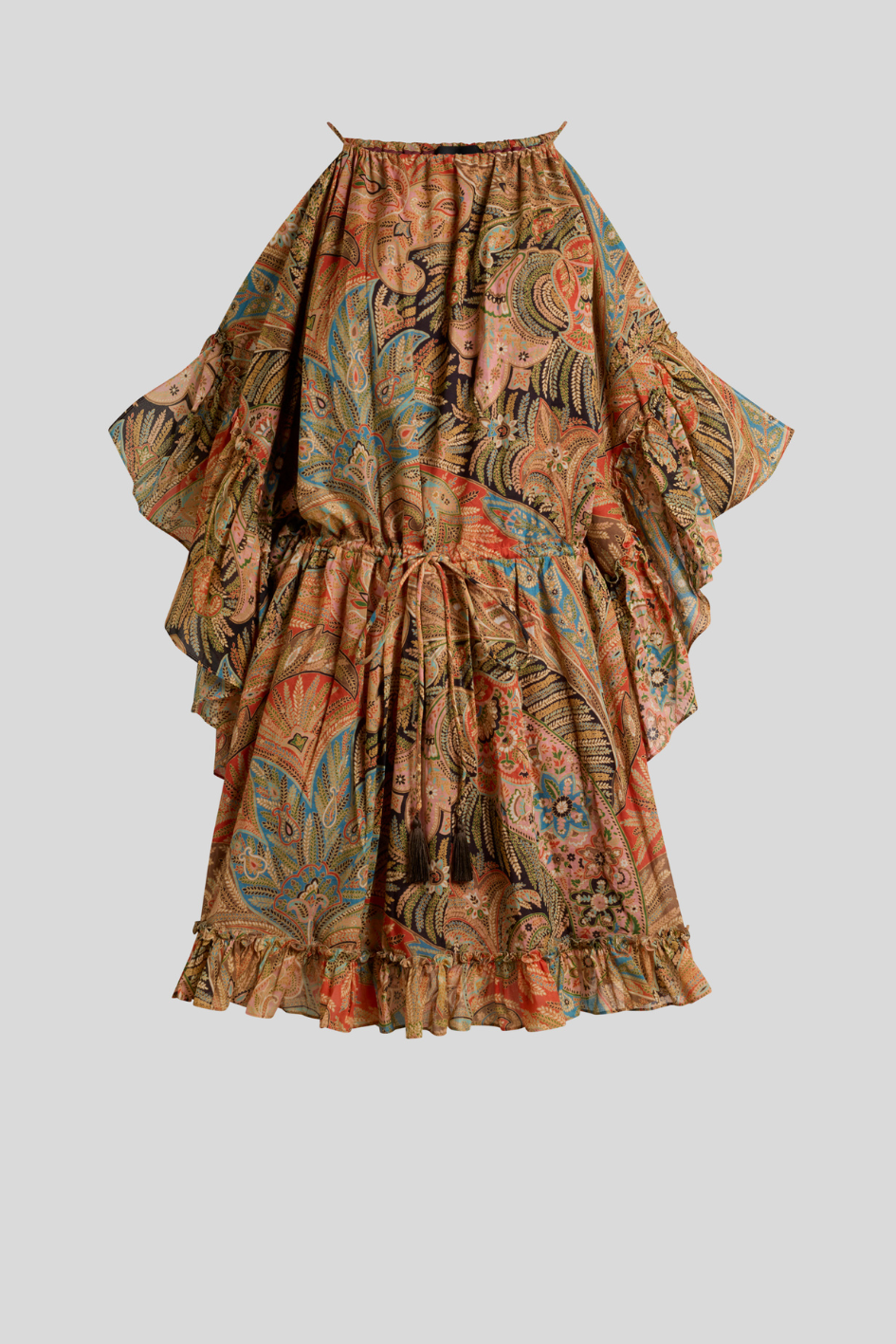 Dress with Volant Sleeves