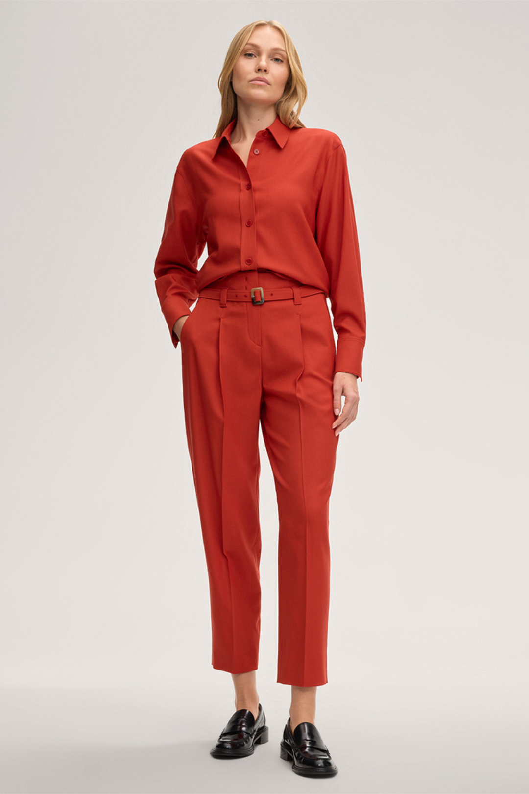 Virgin Wool Stretch Twill Pants