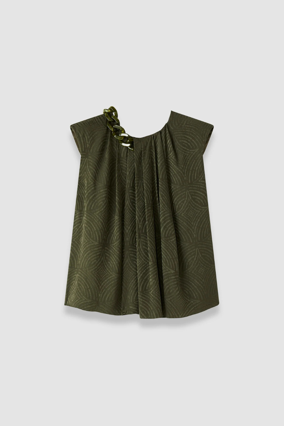 Taddart Jacquard Silk Top