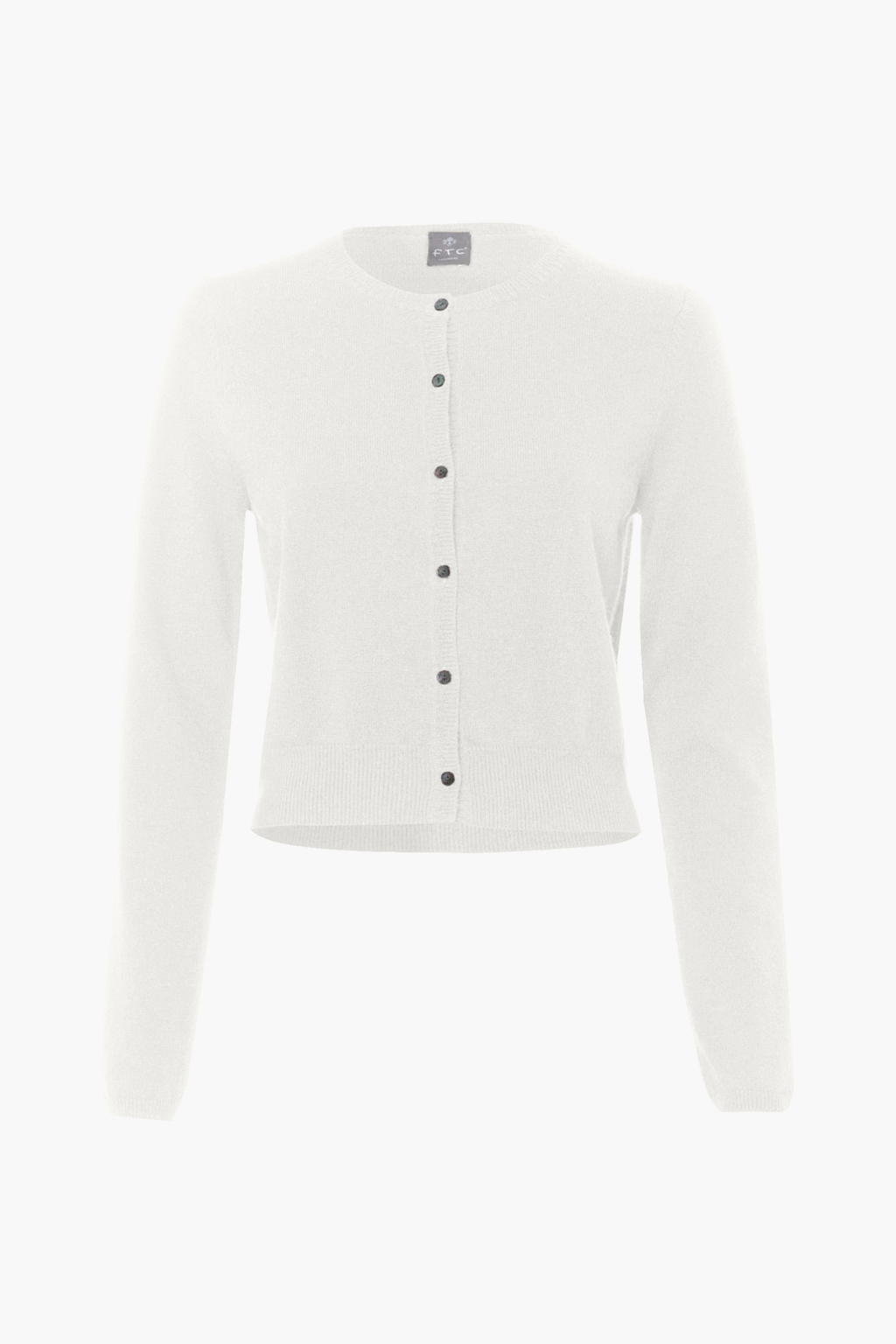 Classic Knit Cardigan in Off-White