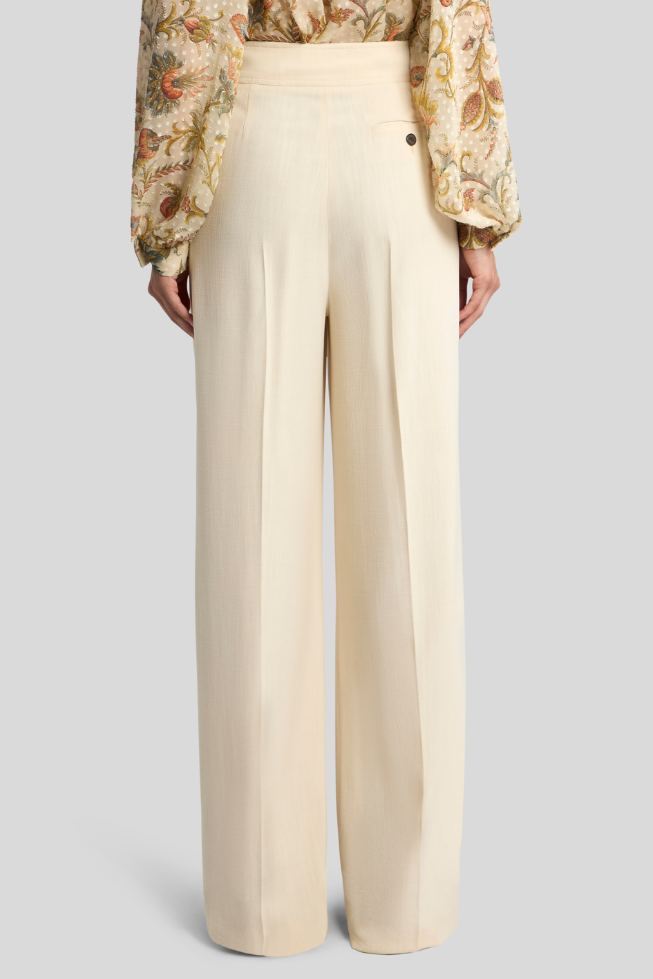 High-Waist Wide-Leg Trousers