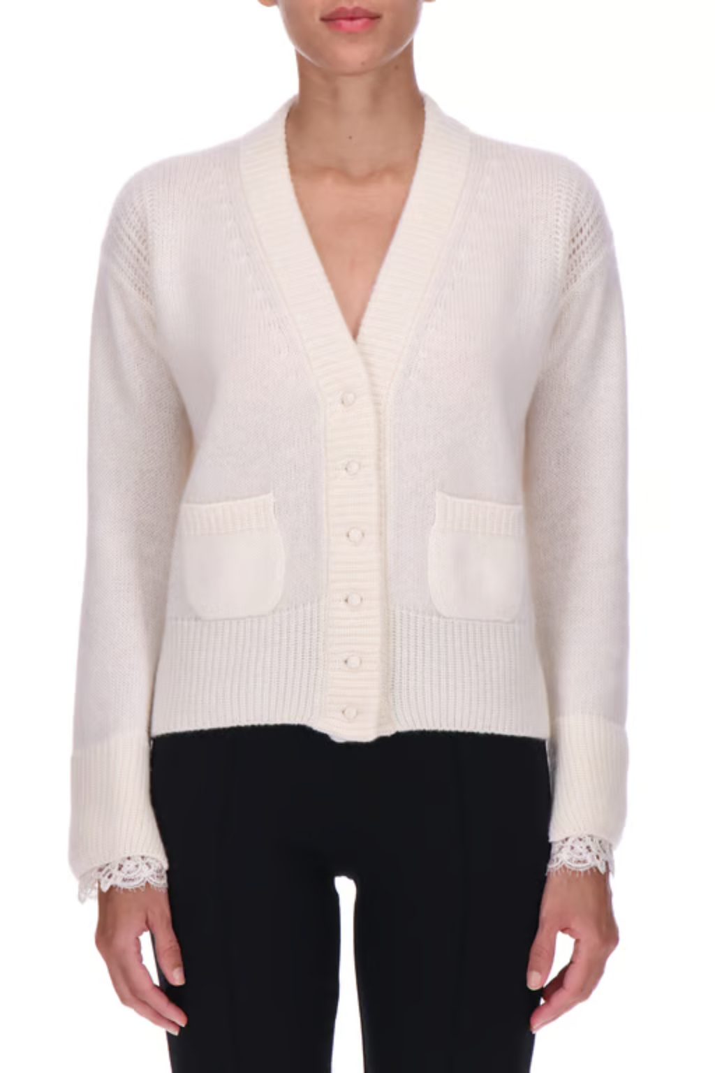 Soft Knit Cardigan with Patch Pockets