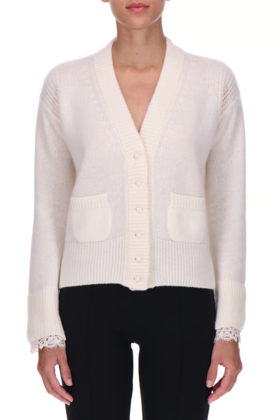 Soft Knit Cardigan with Patch Pockets