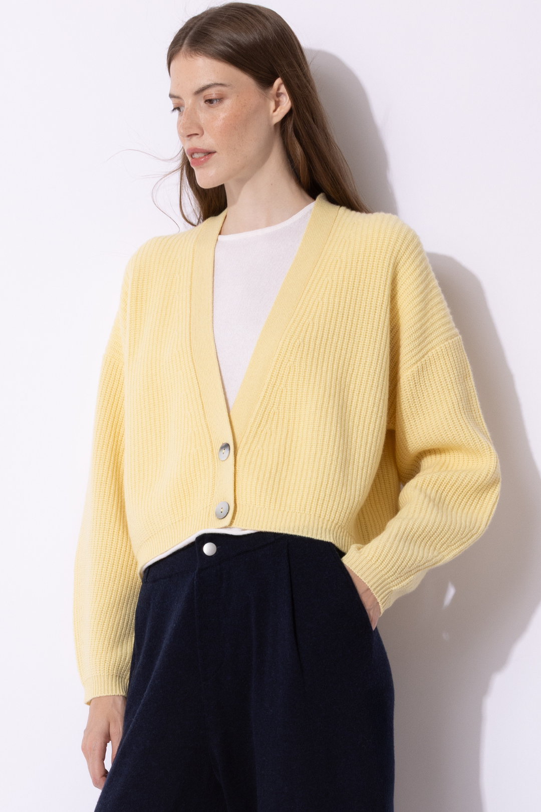 Soft Knit Cropped Cardigan