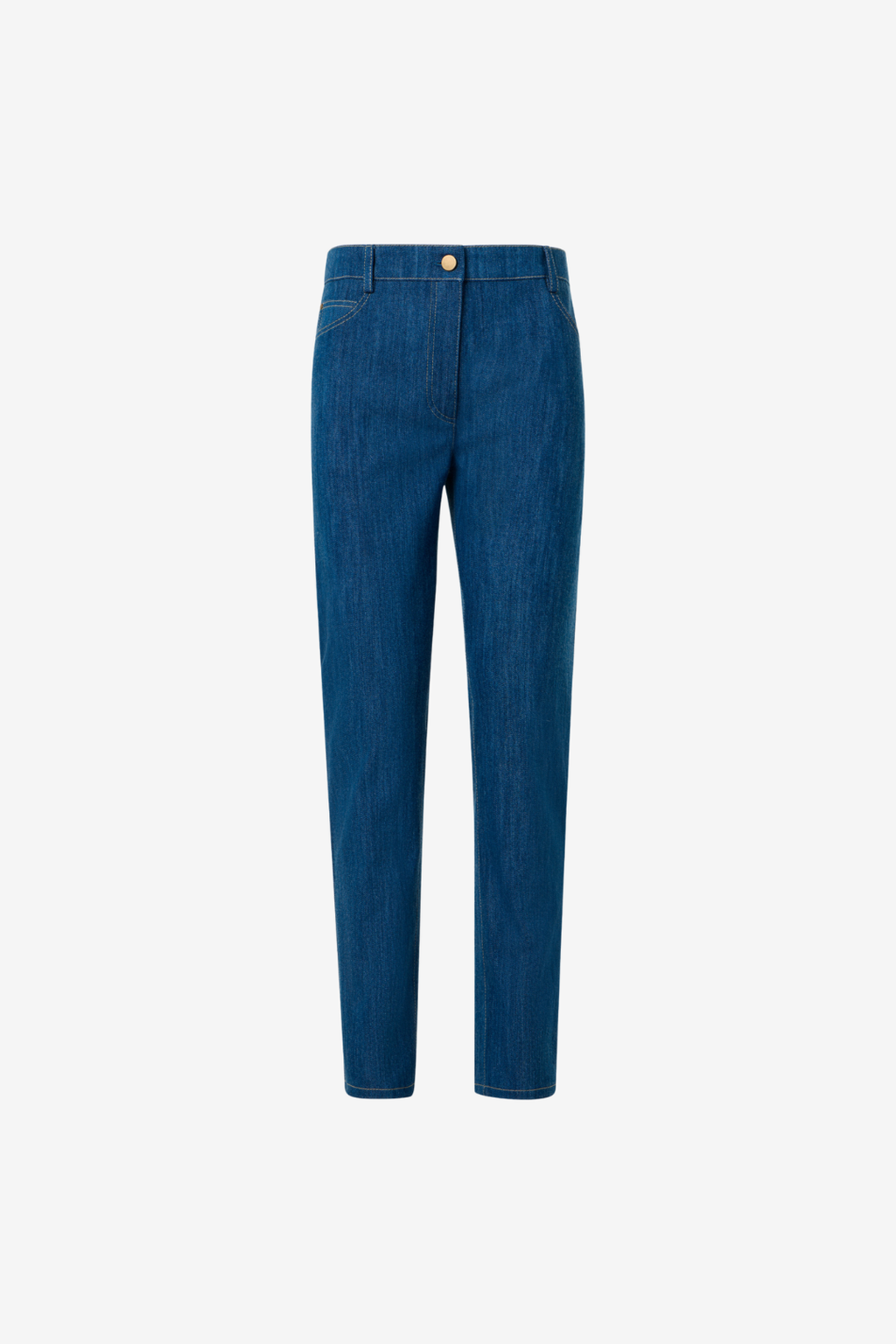 Maru Low-Waist Cotton Stretch Denim Pants