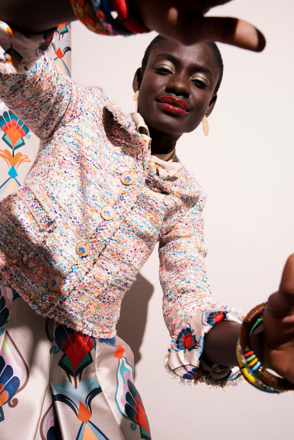 Multicolor Tweed Jacket