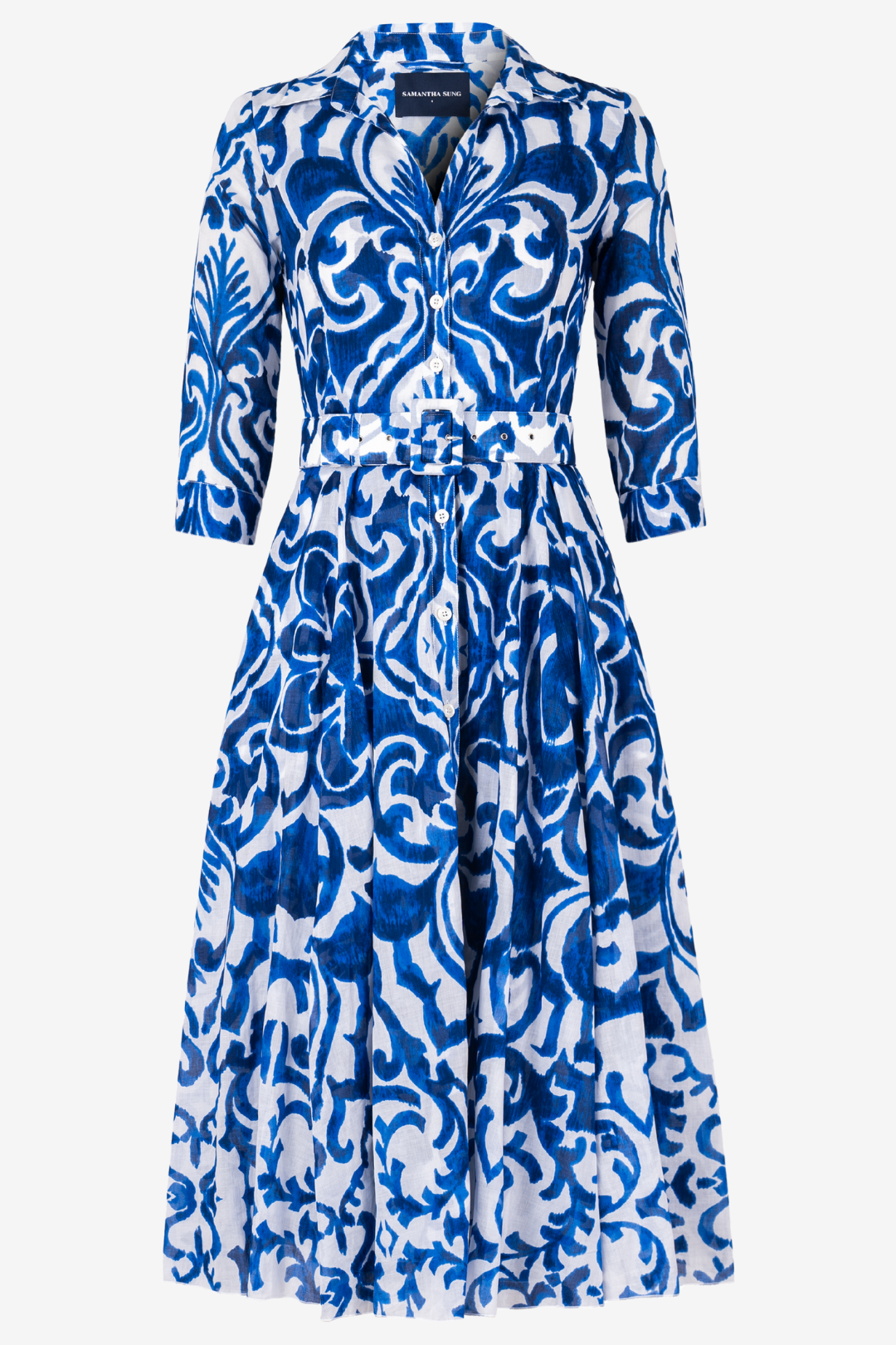 Blue Aster Maiolica Dress