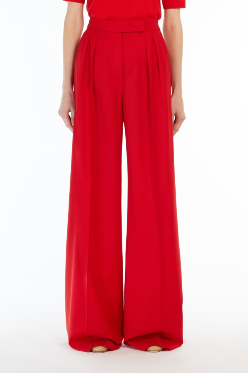 Wide Leg Wool Pants