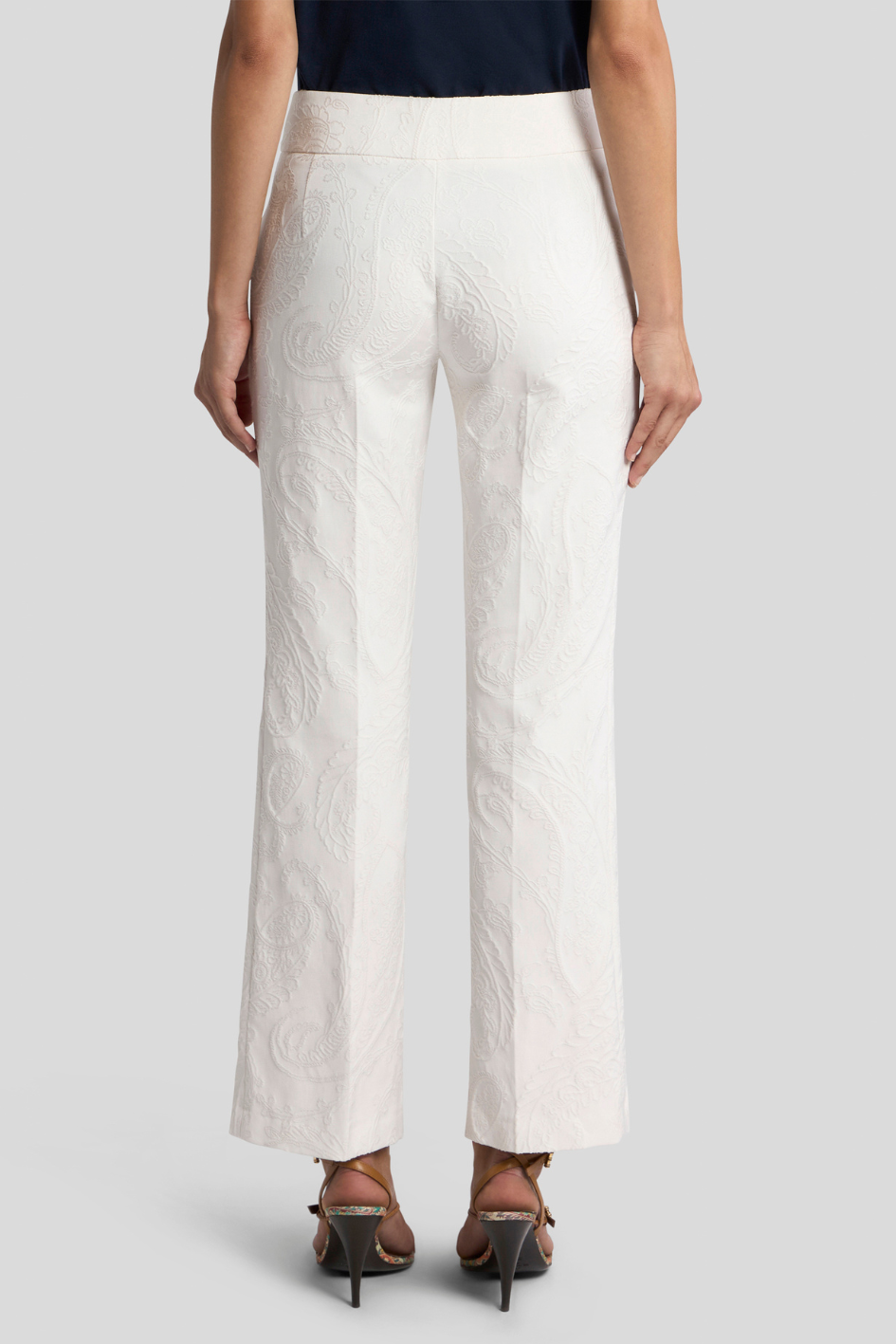 Classic White Straight Pants