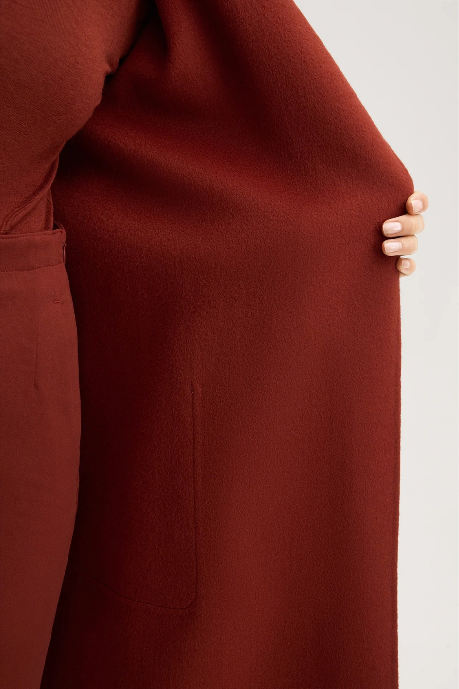 Red Doubleface Coat