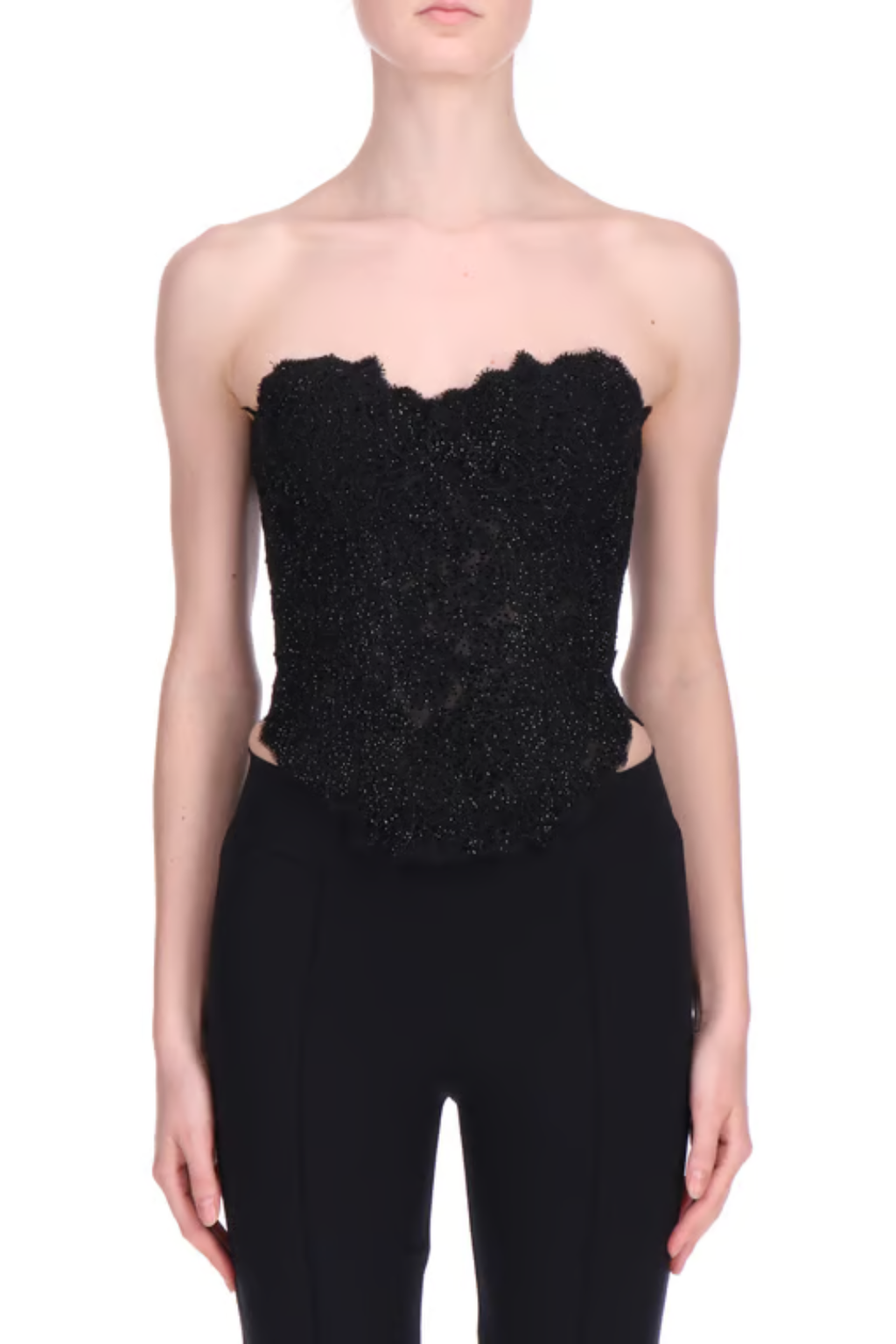 Embellished Lace Corset Top