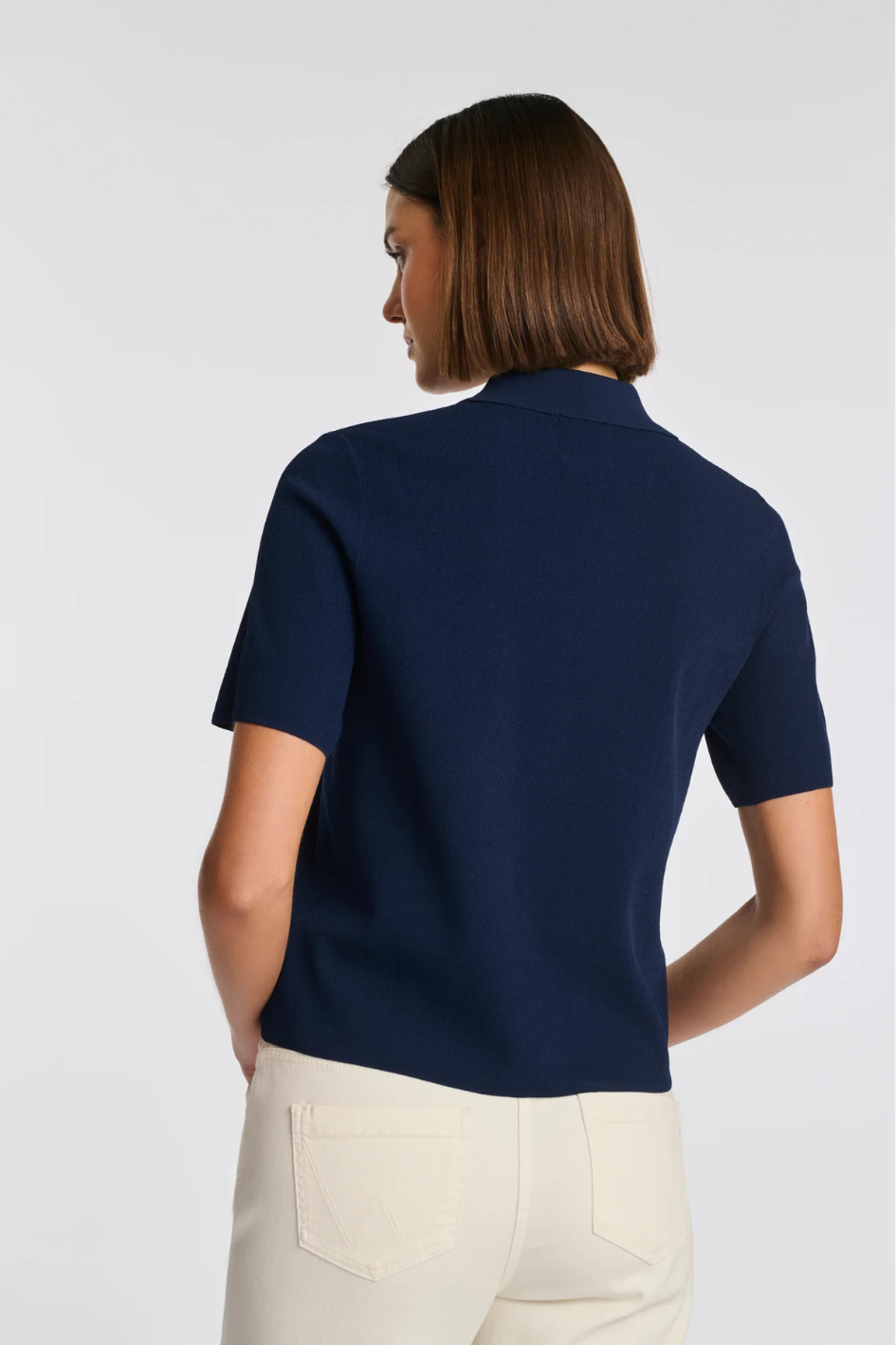 Short sleeved knit shirt