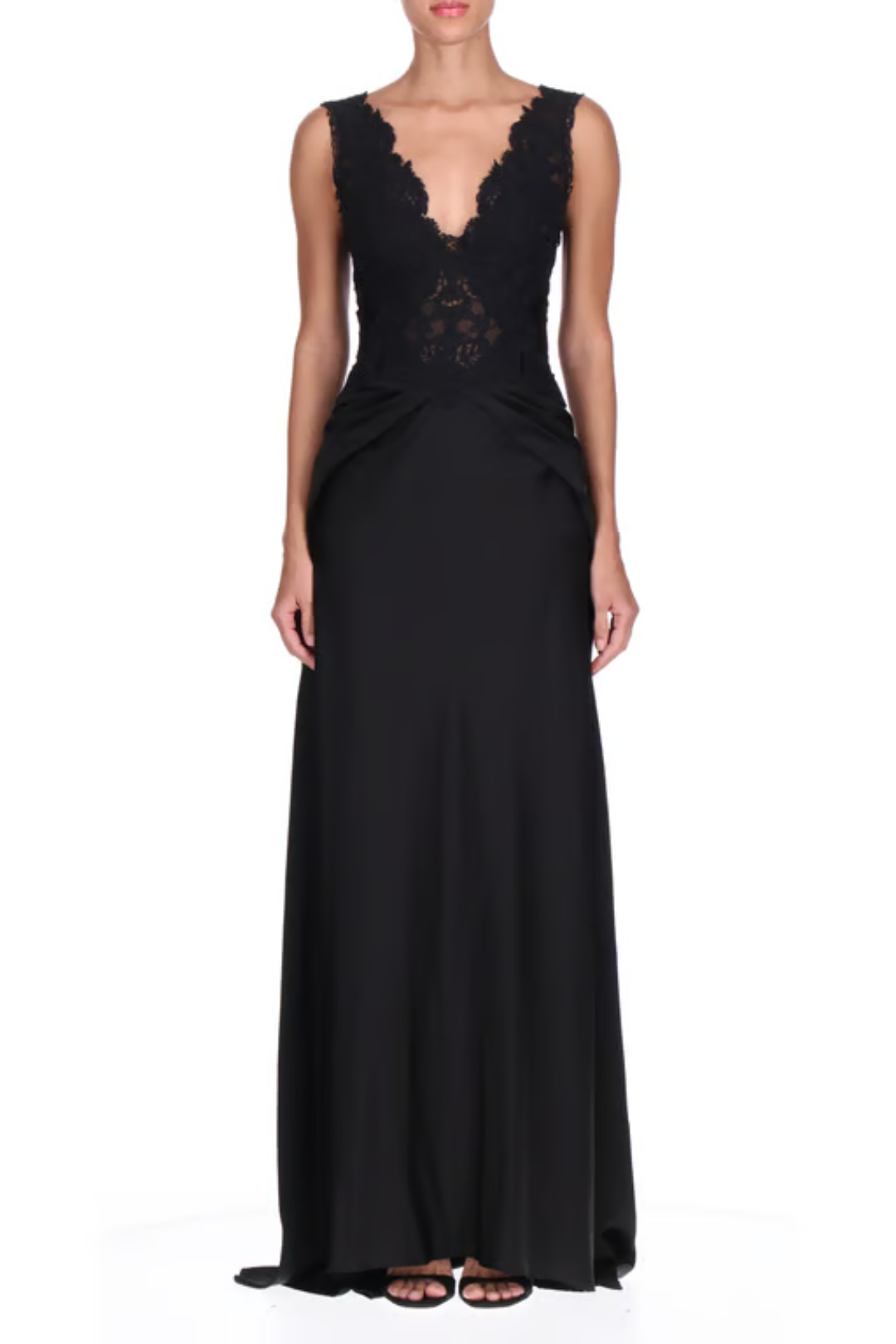 Lace Bodice Evening Gown