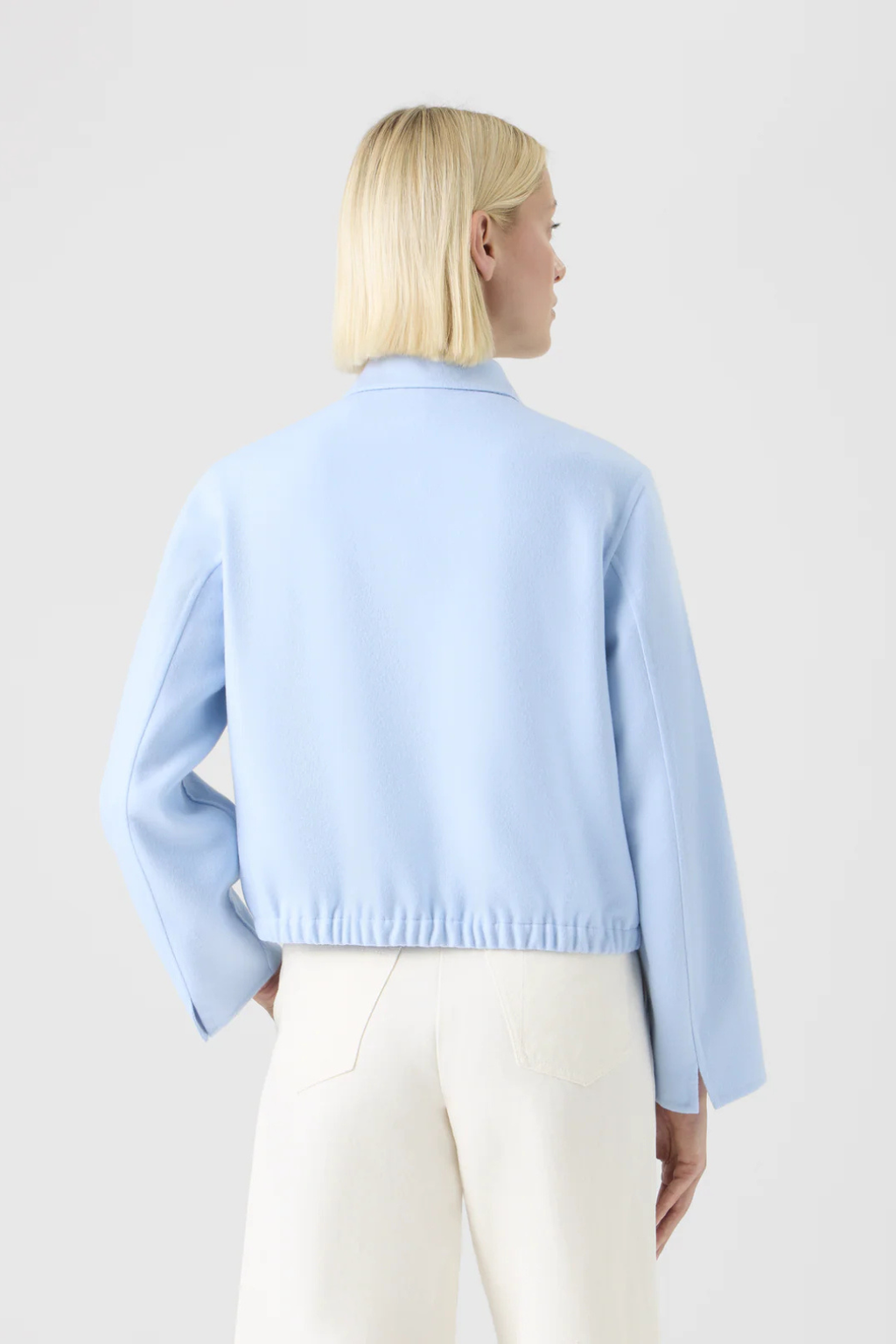 Short Cashmere Double-Face Blouson