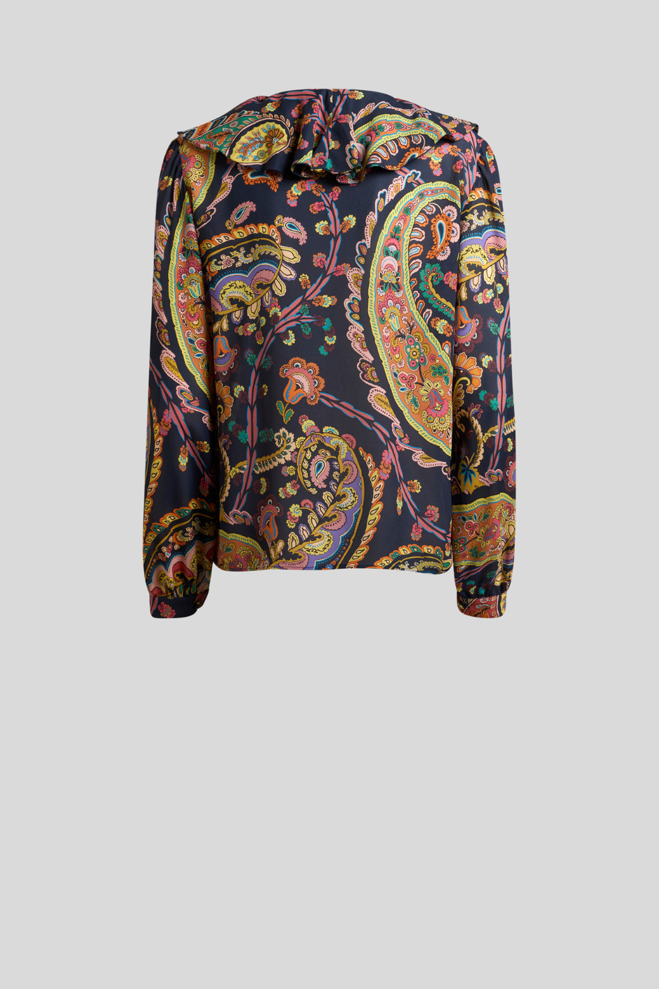 Paisley Ruffle Blouse