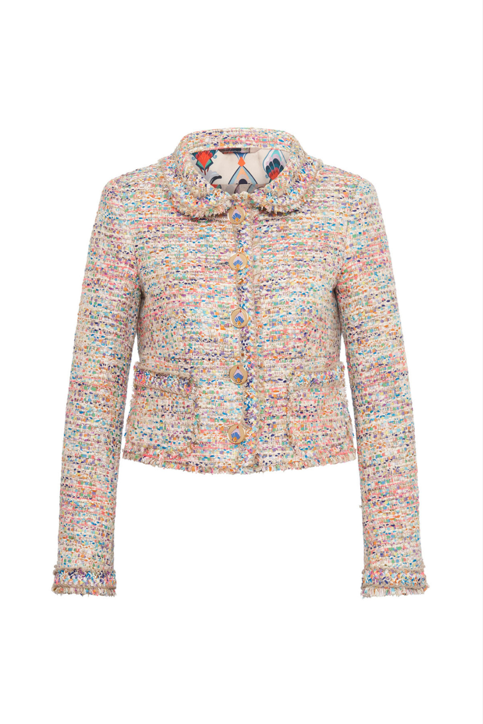 Multicolor Tweed Jacket