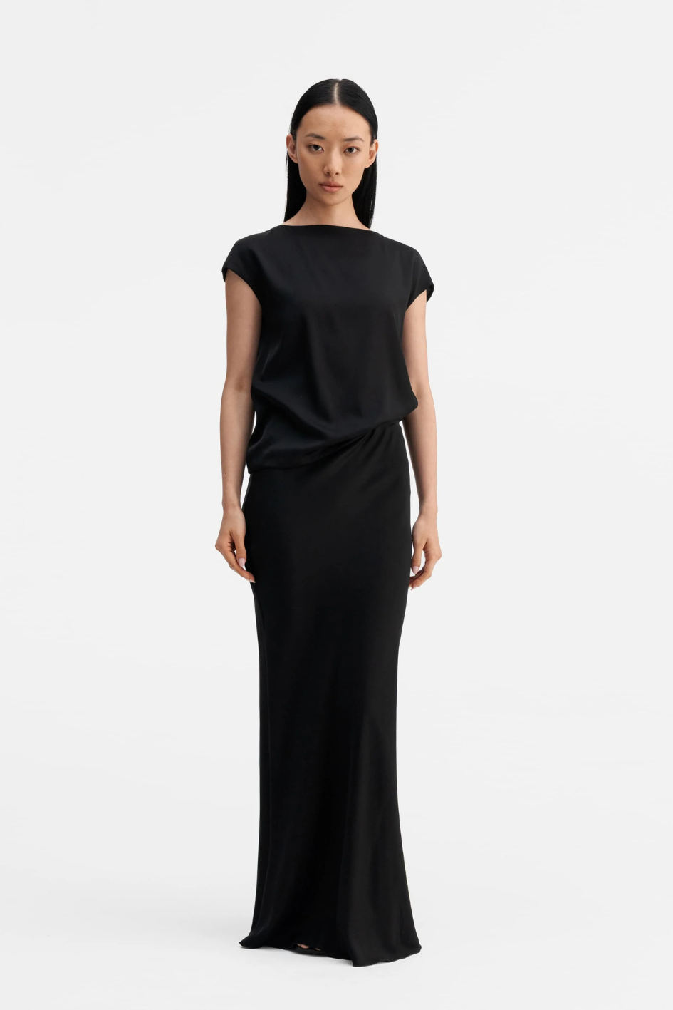 Hana Maxi Silk Skirt