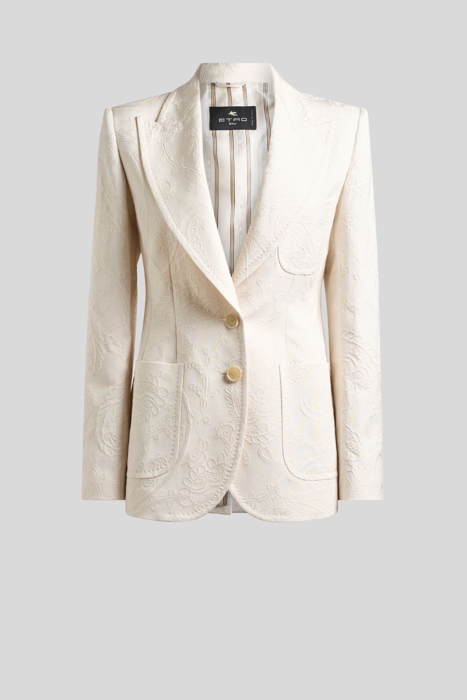 Tailored Blazer with Notched Lapel