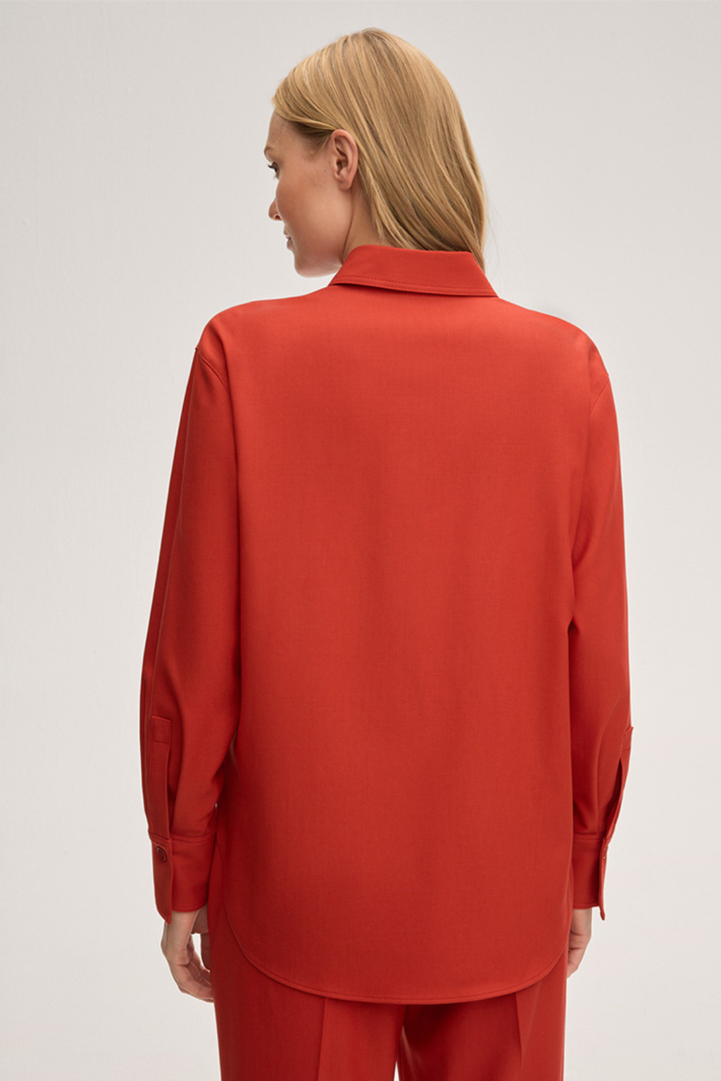 Red Twill Blouse