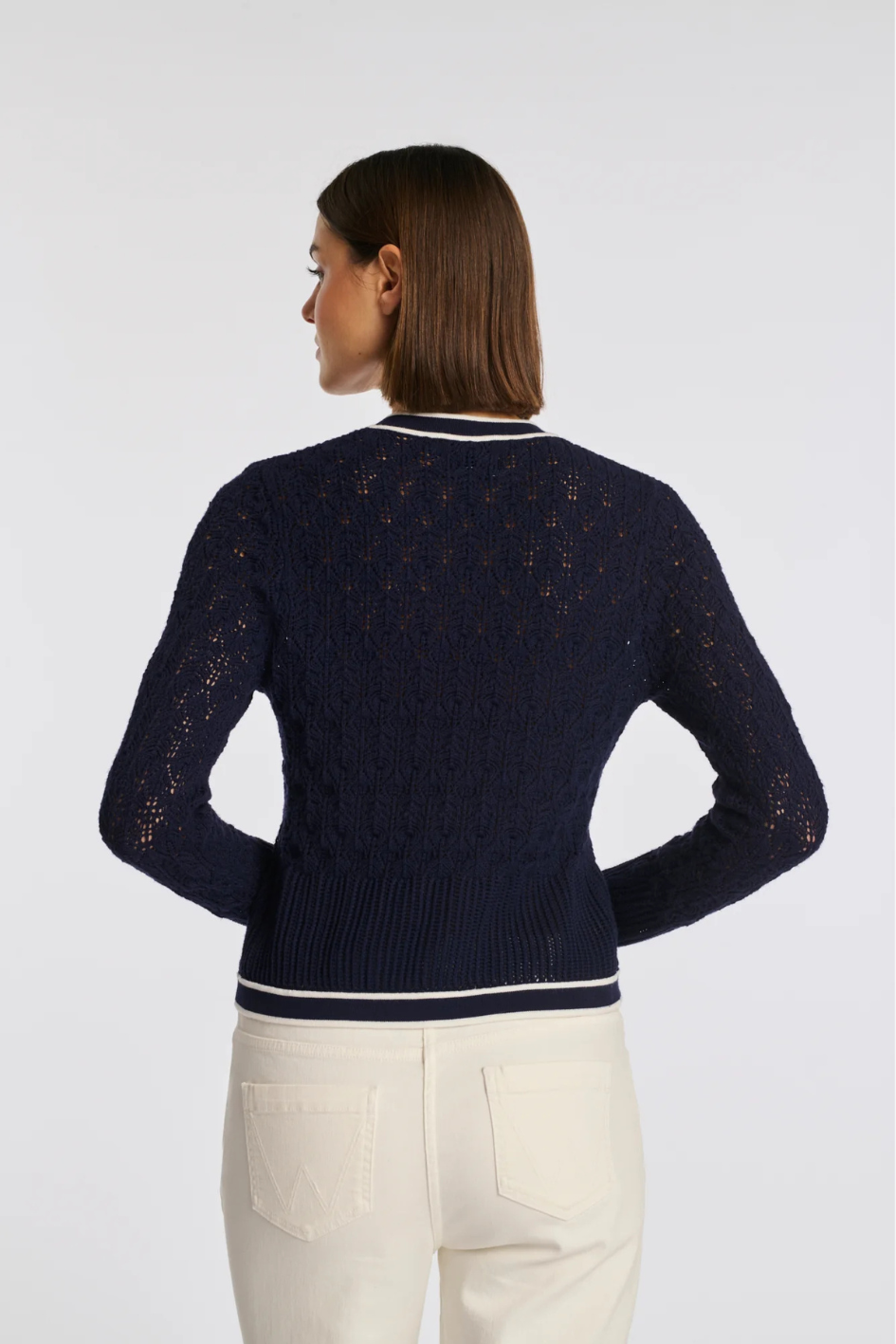 Two-tone Crochet Cardigan