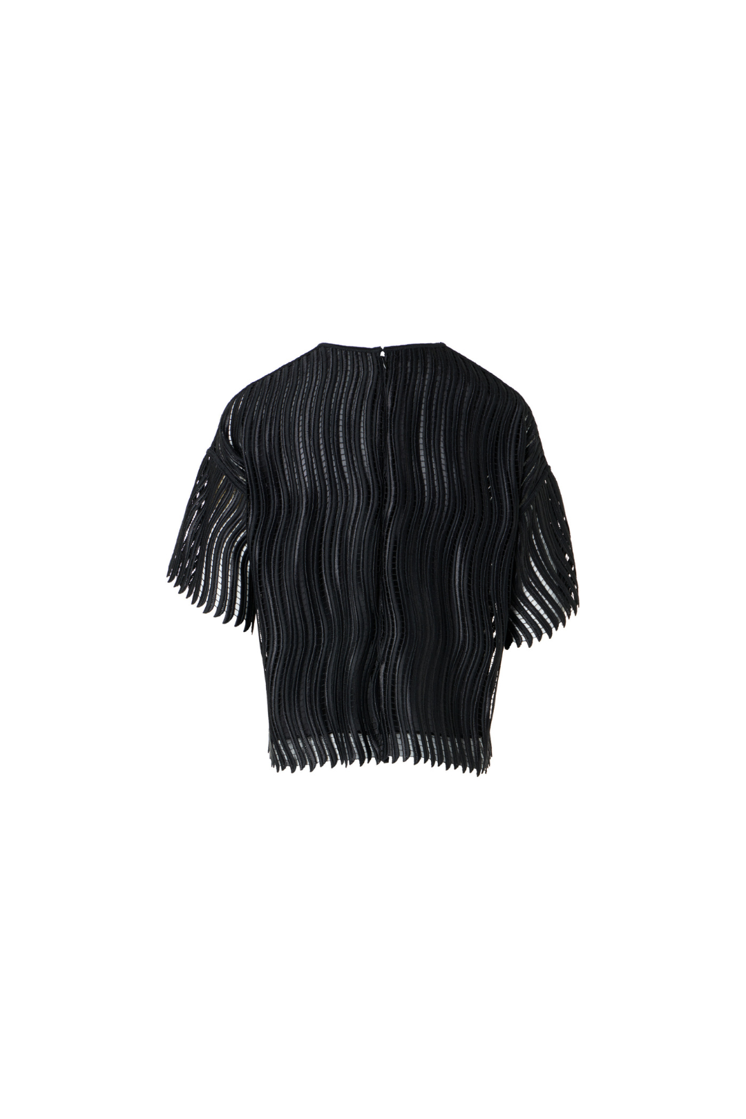 Techno Wave Guipure Short Blouse