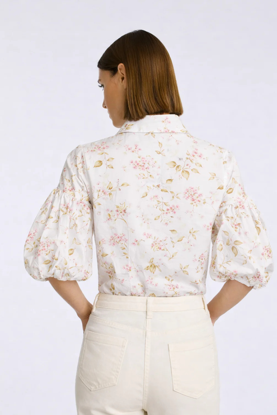 Patterned cotton shirt