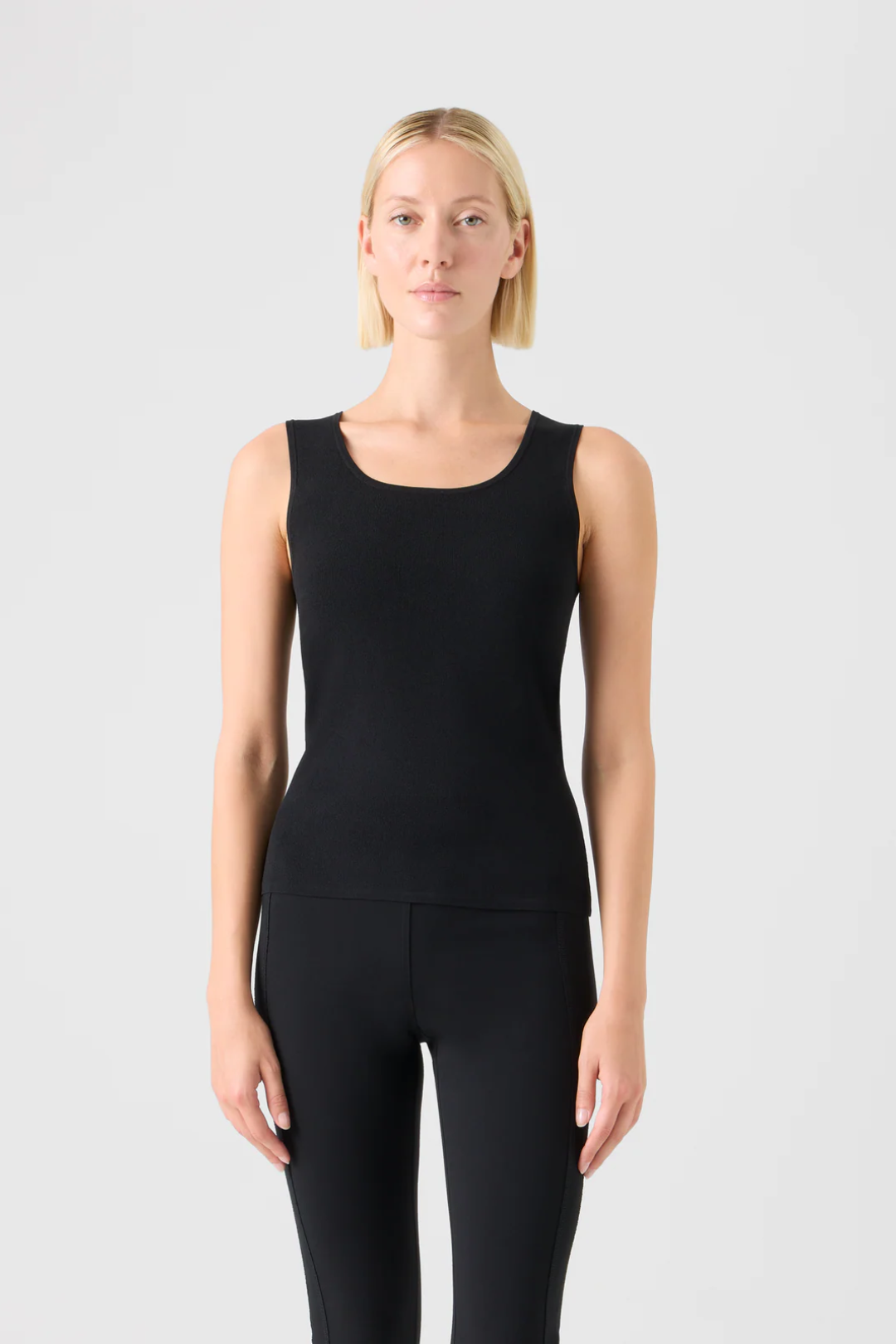 Fitted Knit Top in Viscose Blend