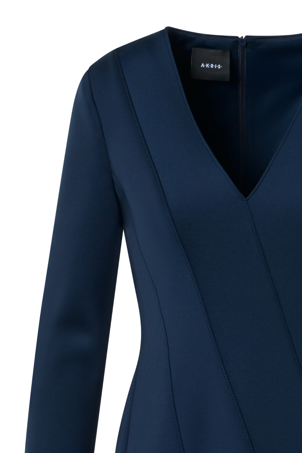 Techno Neoprene Fit & Flare Dress