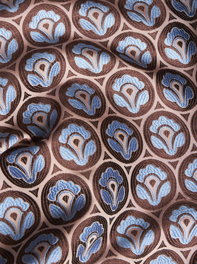 Jacket in shiny Jacquard