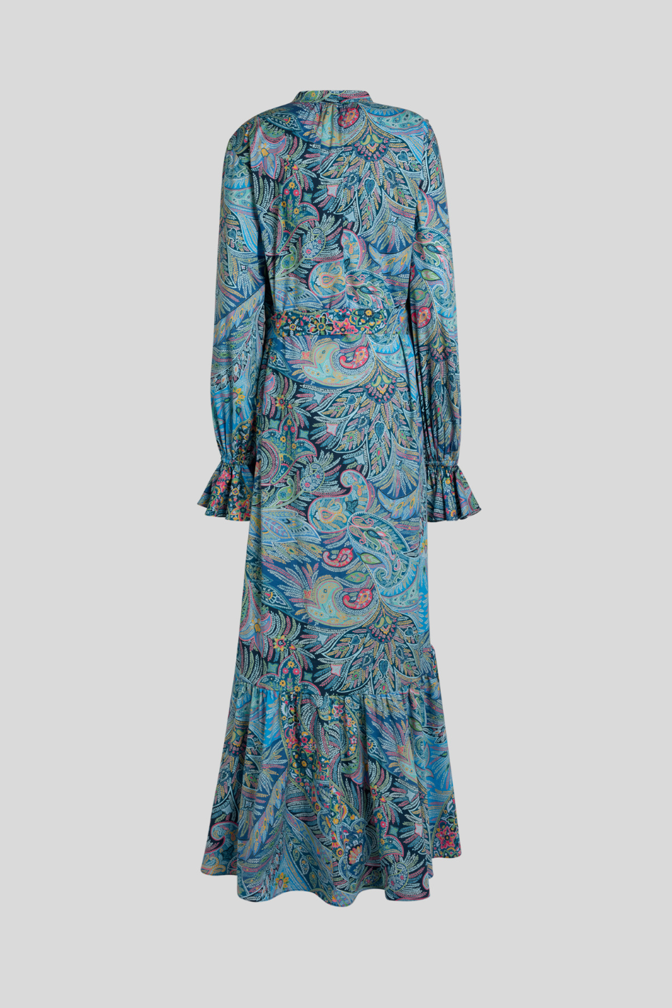 Long Sleeve Paisley Maxi Dress