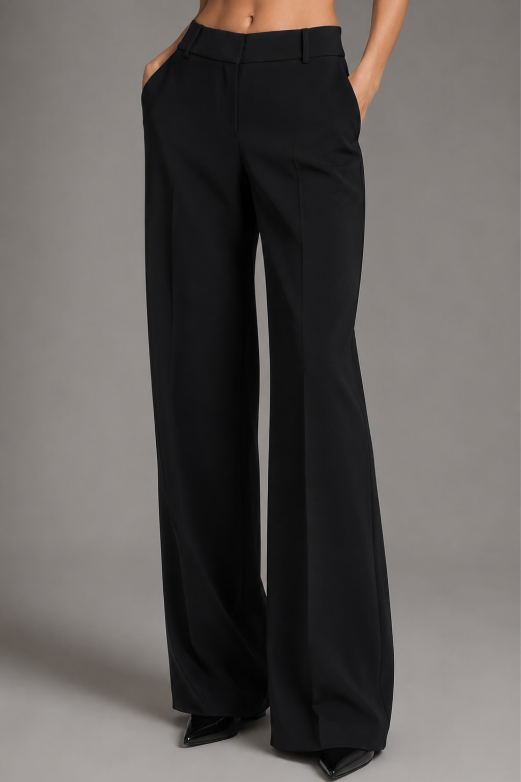 Tailored Wide-Leg Trousers