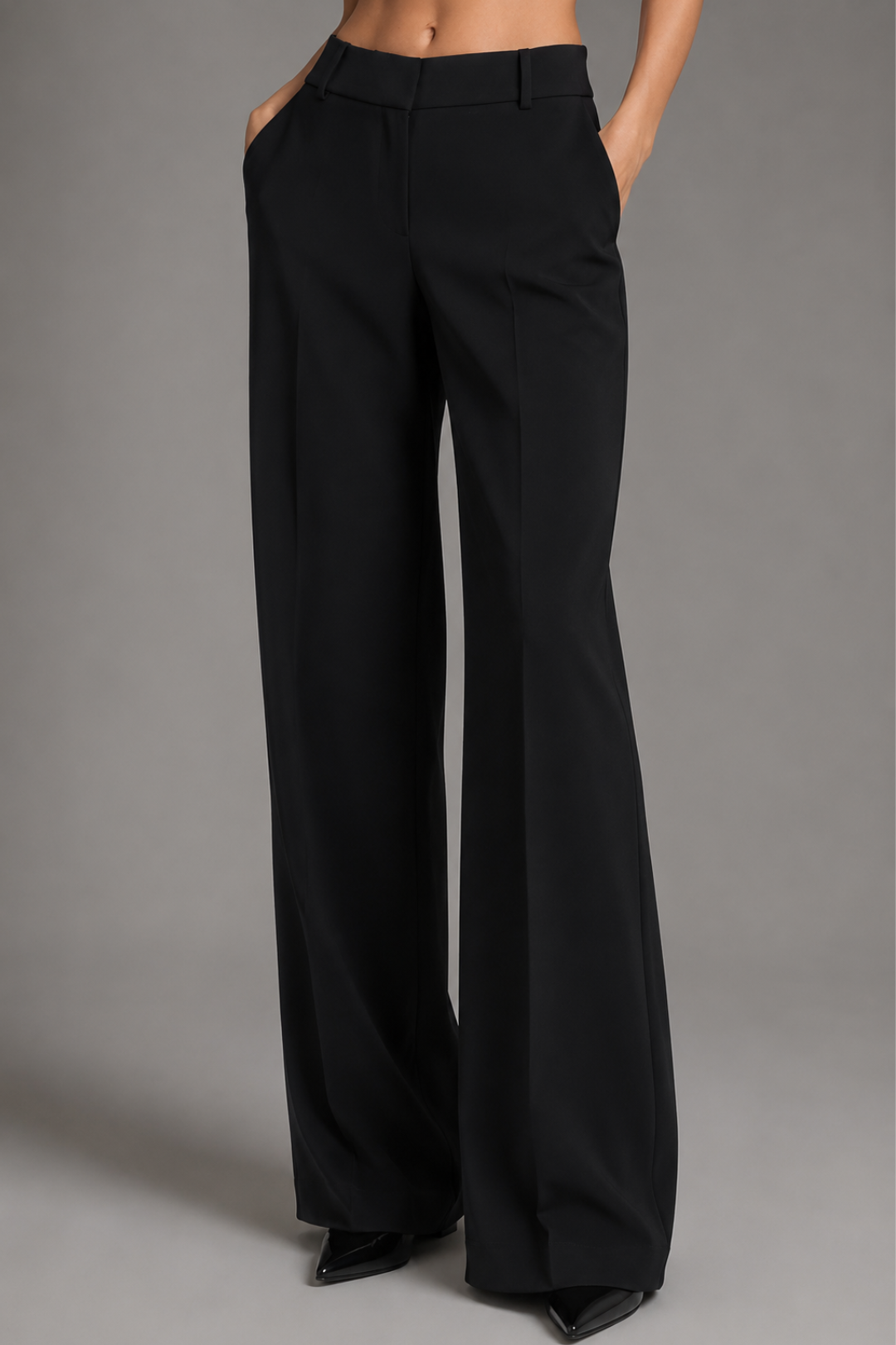 Tailored Wide-Leg Trousers