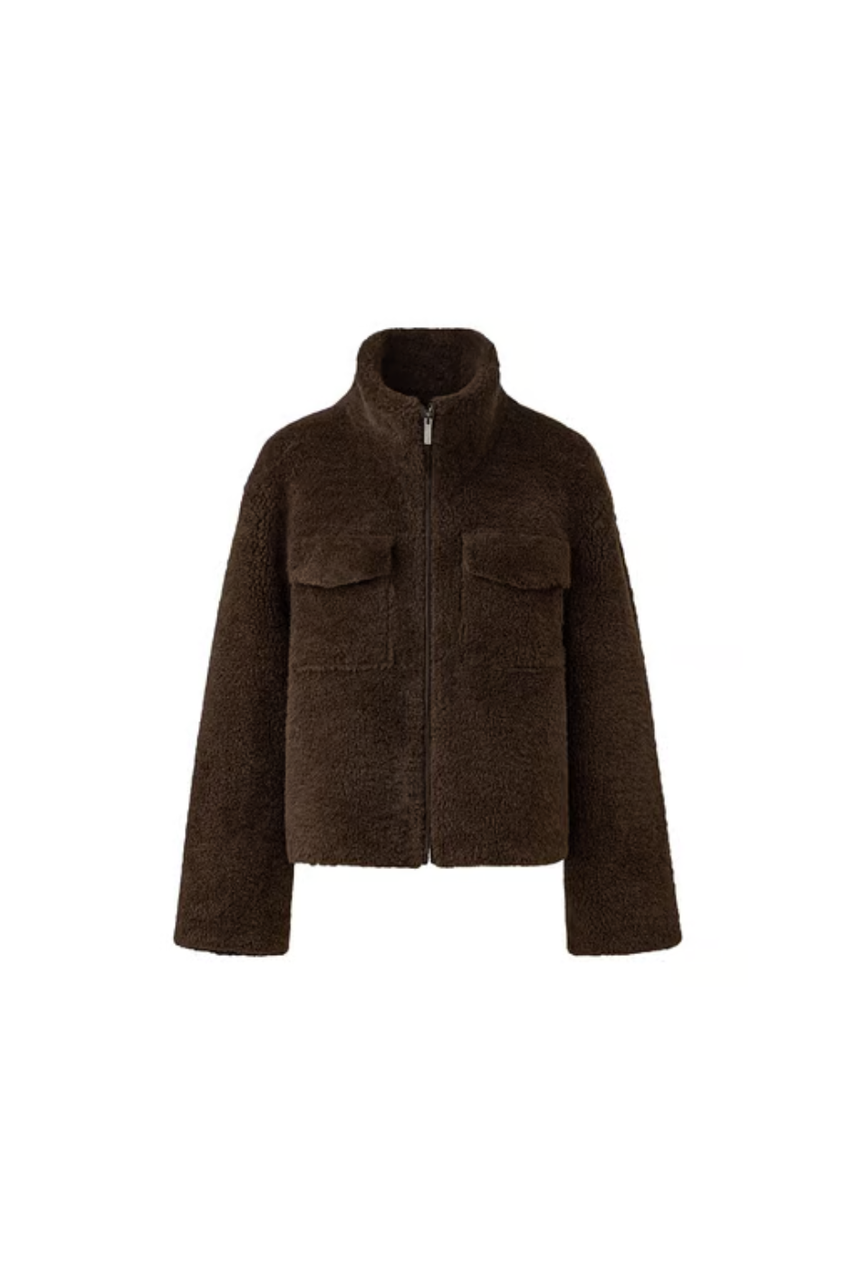 Shearling High-Neck Jumper