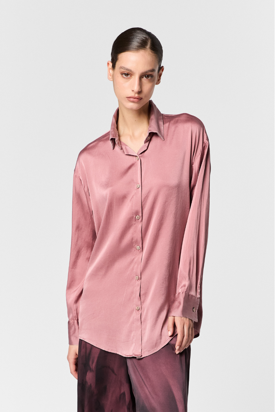 Oversize Silk Blouse