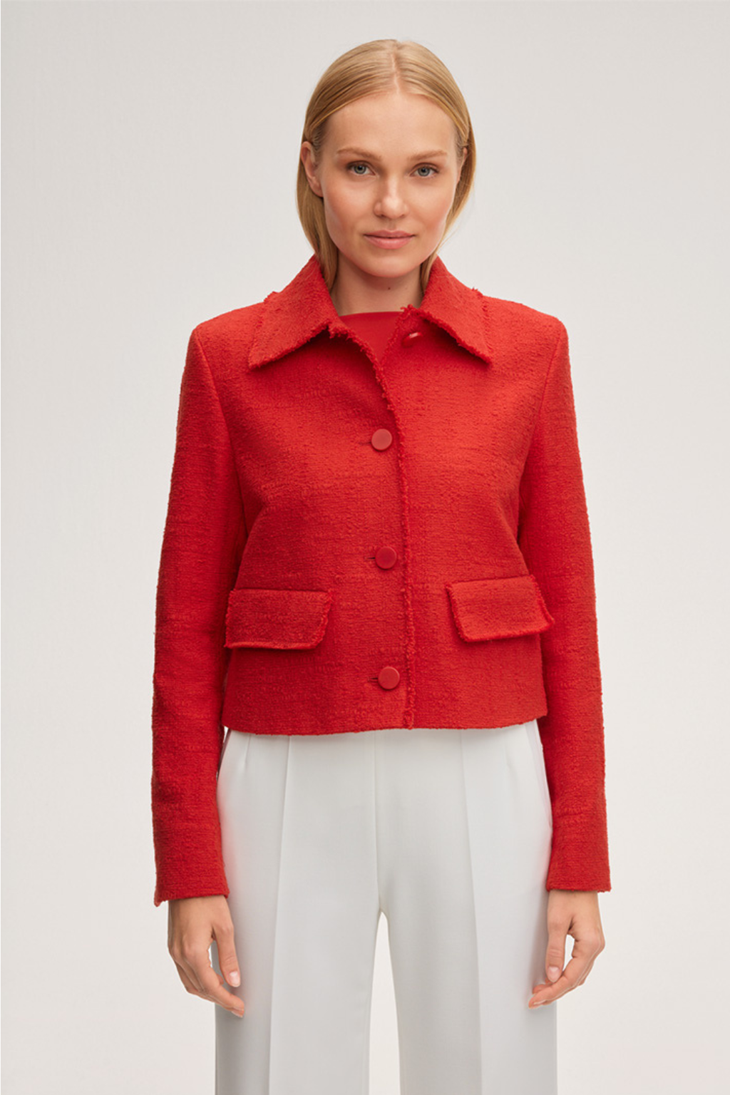 Cotton Tweed cropped Jacket