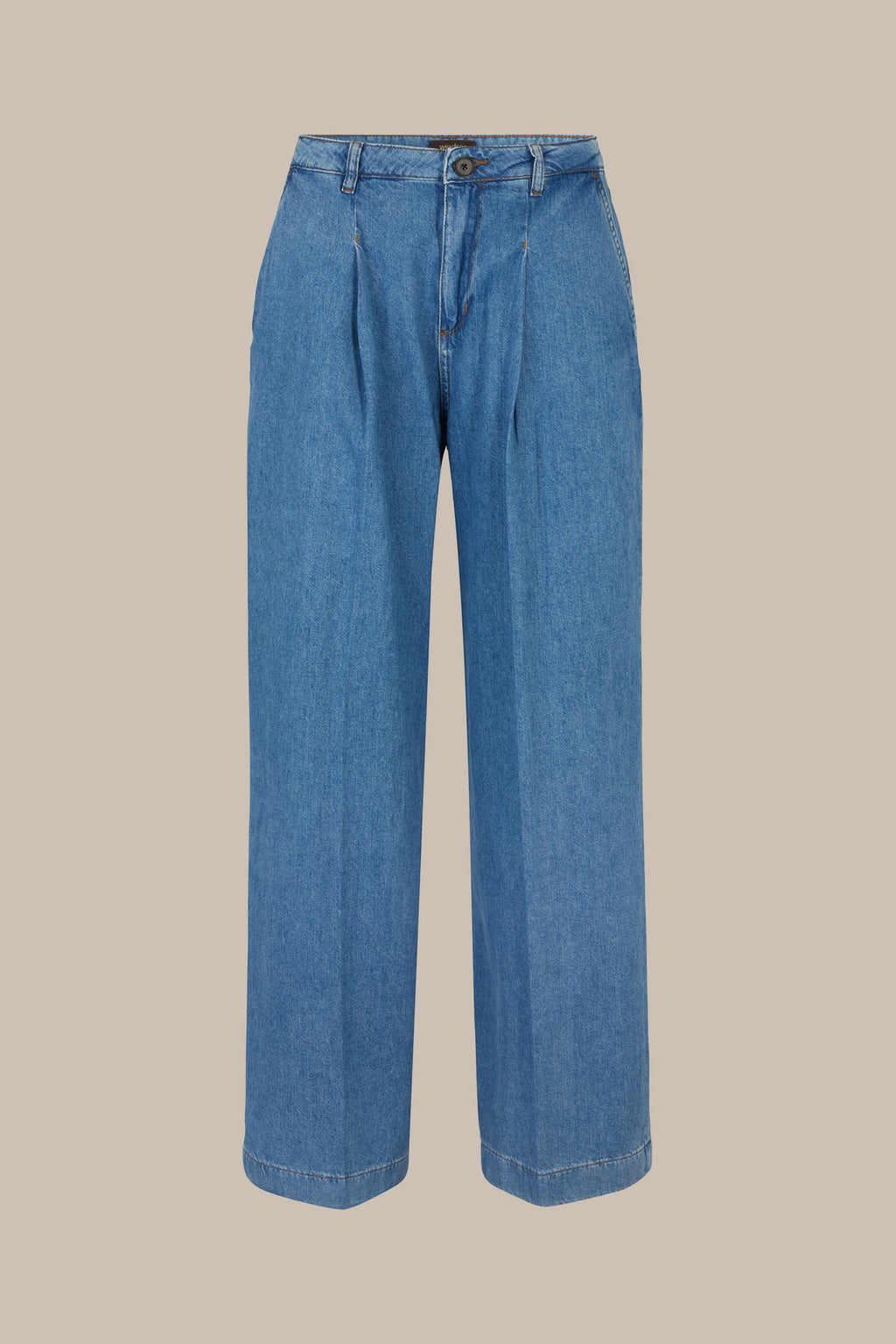 Jeans Hose mit Bundfalte