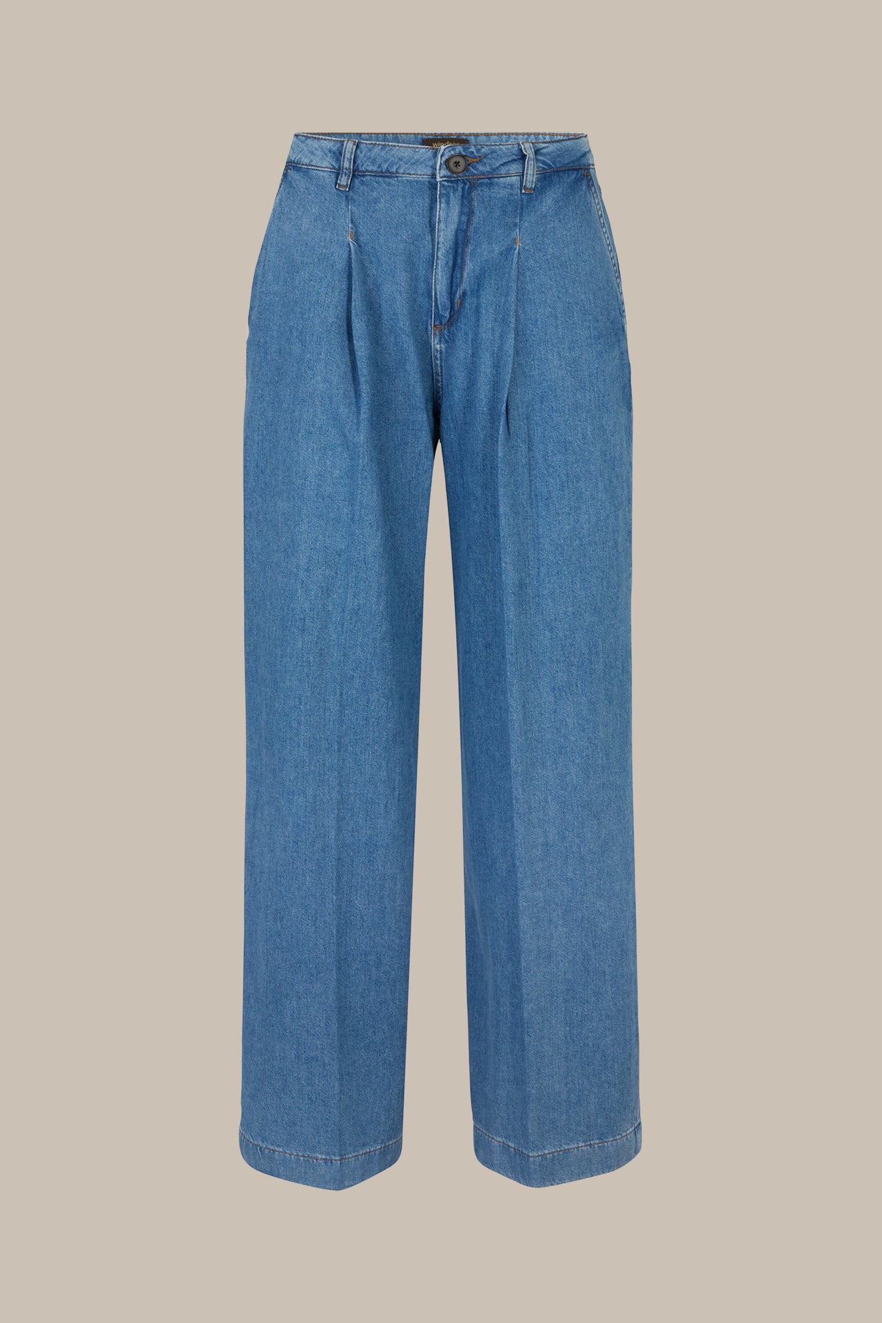 Jeans Hose mit Bundfalte