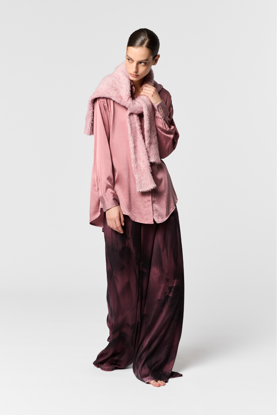 Oversize Silk Blouse