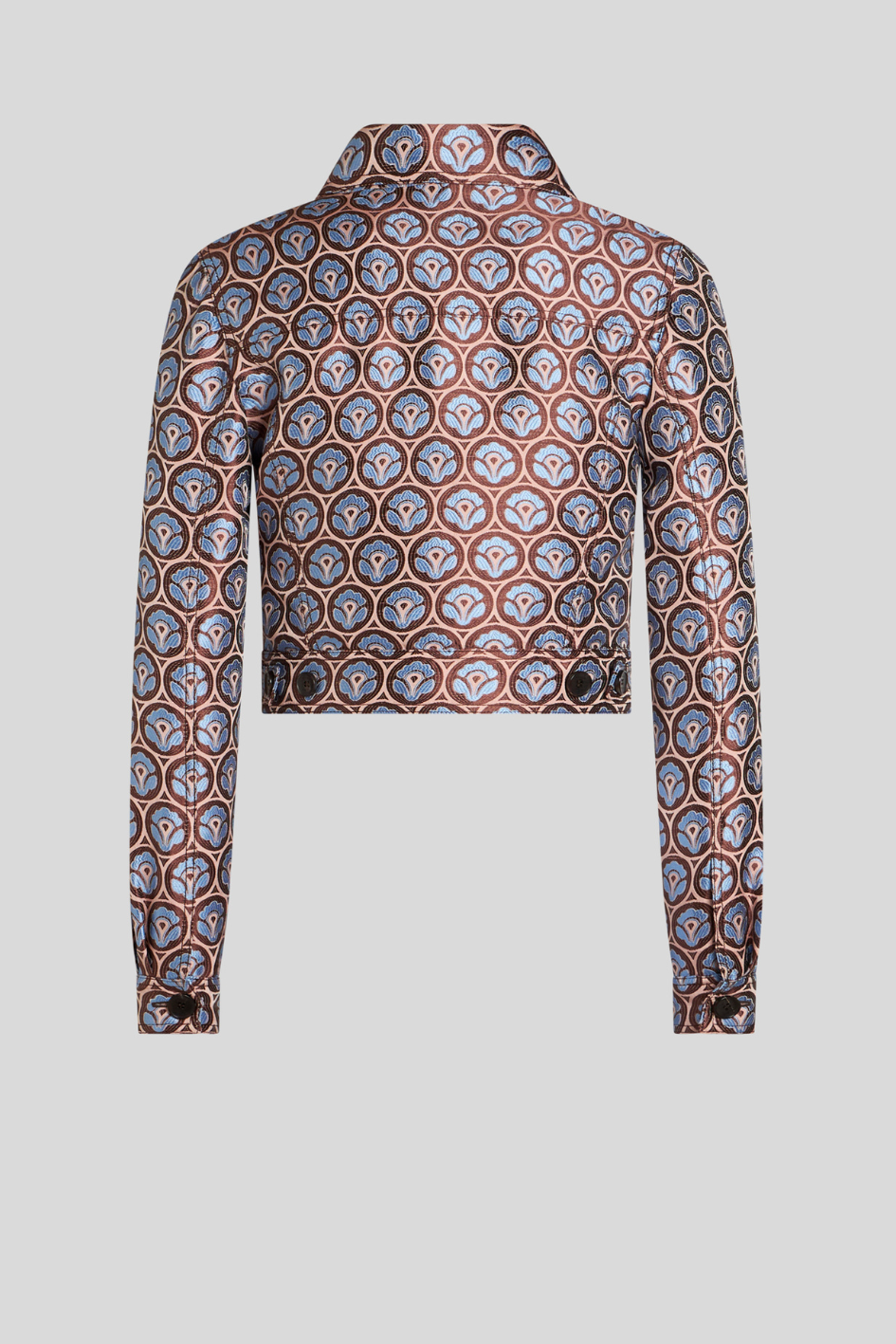 Jacket in shiny Jacquard