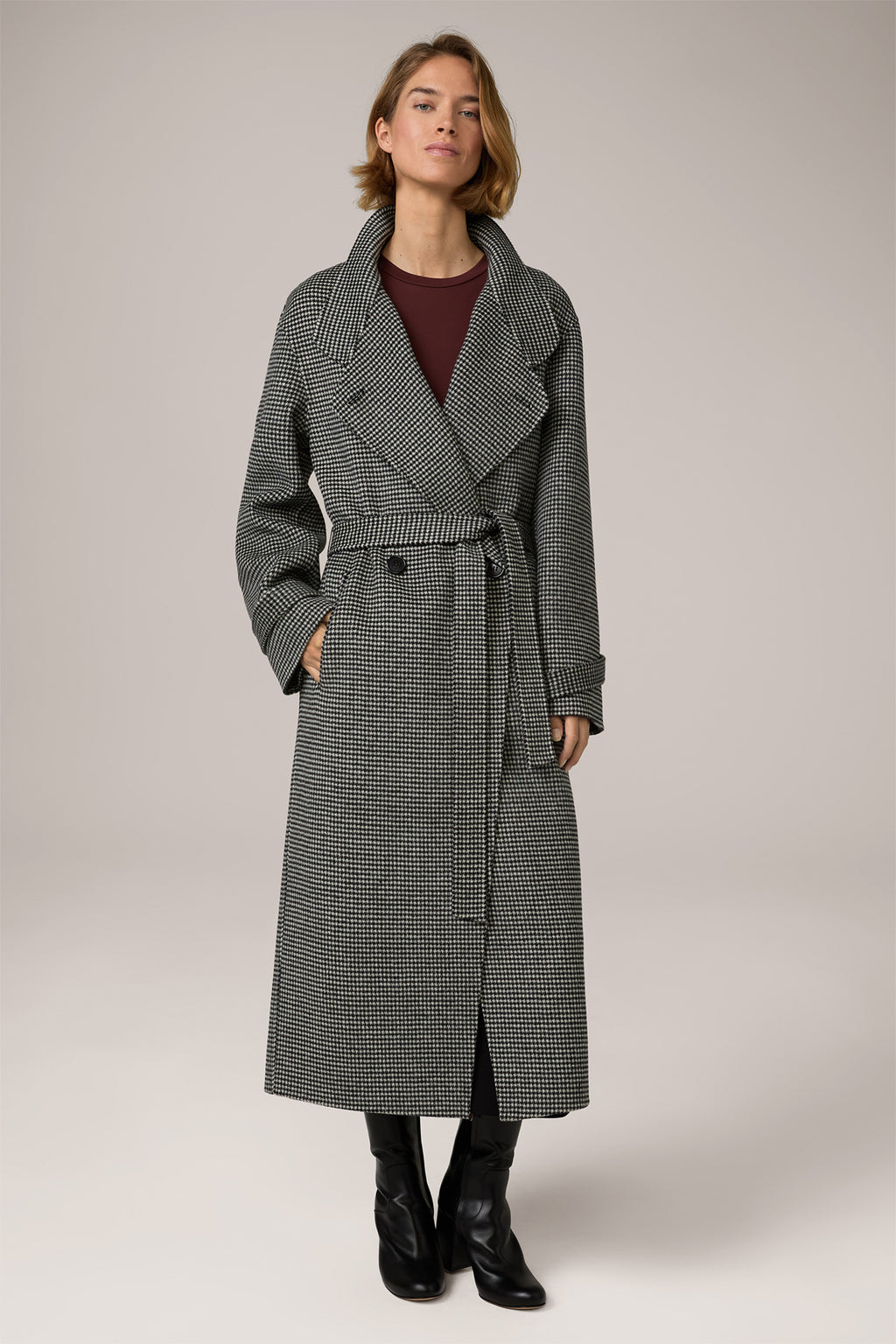 Doubleface Coat with Belt