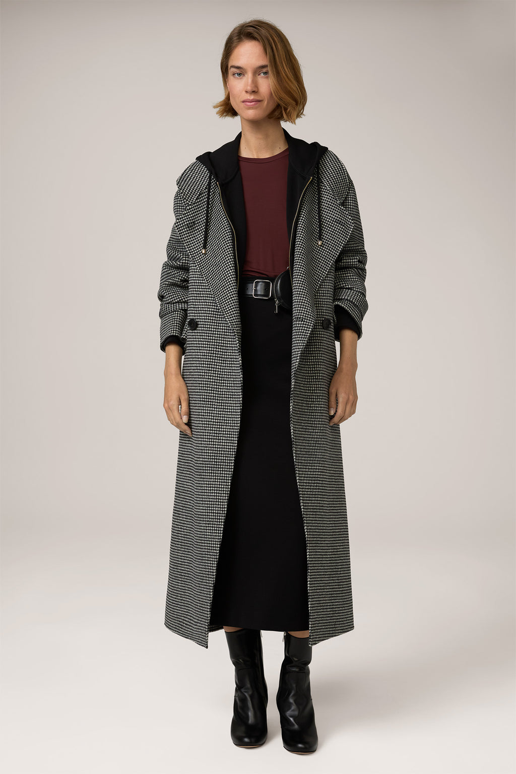 Doubleface Coat with Belt