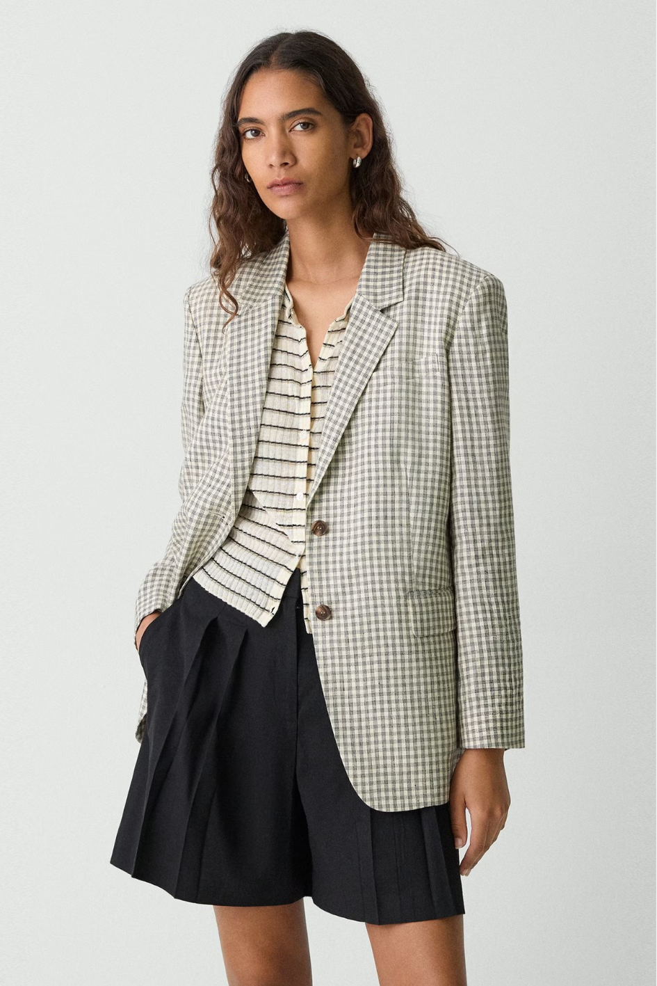 Blazer with Caro Pattern
