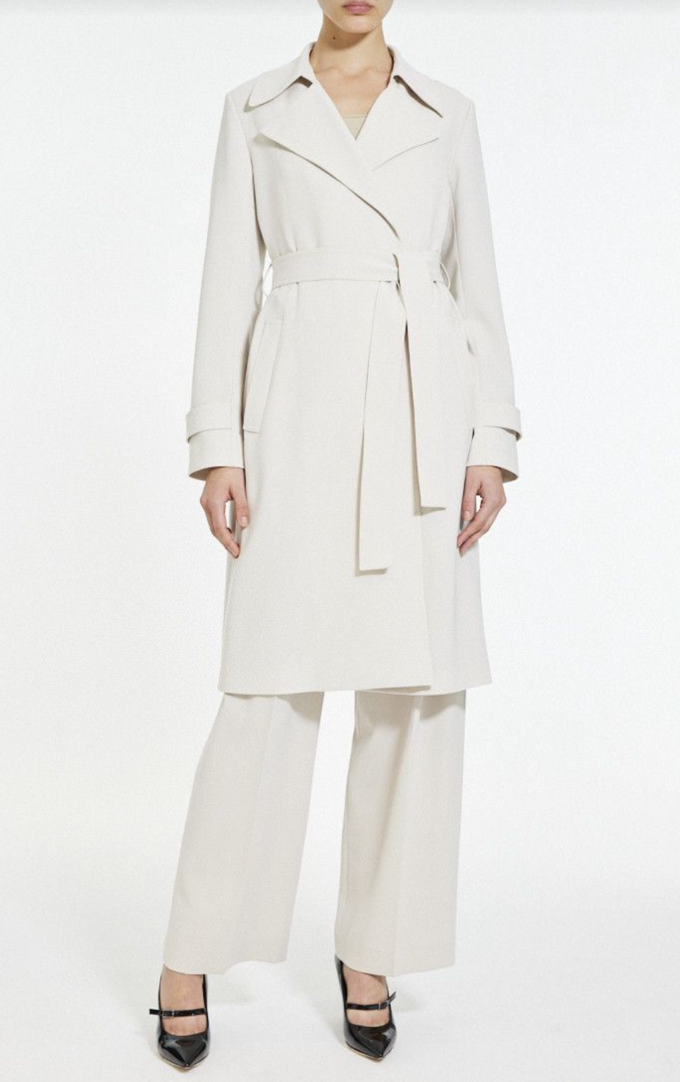 Oaklane Trench Coat in Admiral Crepe