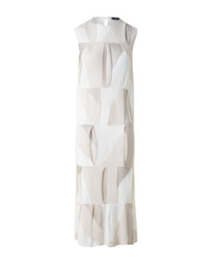 Trapezoid Intarsia Dress