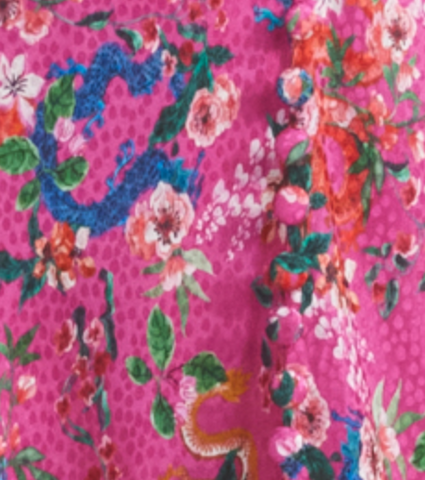 Lea Long Dress in Blossom Hidden Dragon