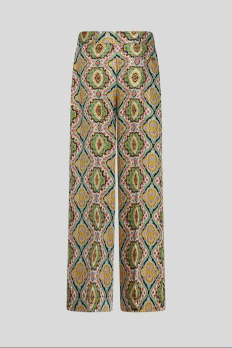 Silk Pants with Pattern