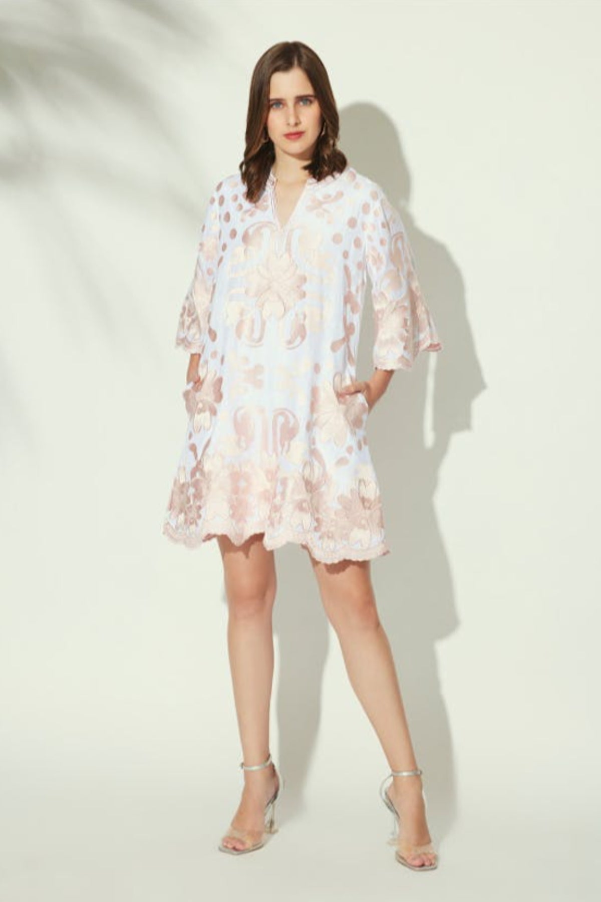 Frosted Lea Linen Dress