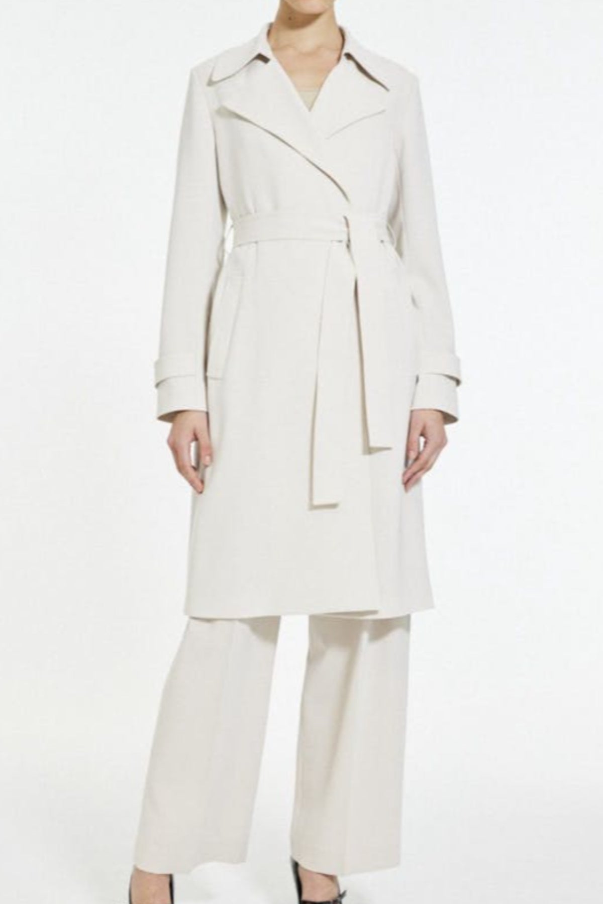 Oaklane Trench Coat in Admiral Crepe – Maison Gassmann